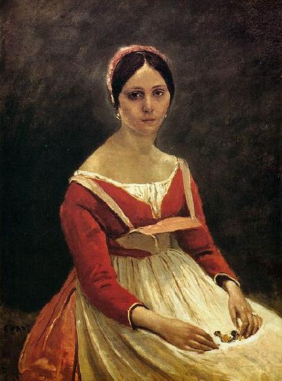 Jean Baptiste Camille  Corot Madame Legois oil painting image